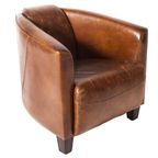 2 X Aviator Fauteuils, Cognac Generfd Vintage Leer thumbnail 6