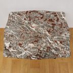 Vintage Queen Ann Salontafel Koffietafel Met Marmer Blad 21 thumbnail 6