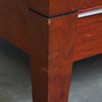 Prachtige Art Deco Salontafel Van Schuitema Uit De Decoforma Serie Met Een Glazen Blad En 4 Lades thumbnail 9