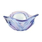 Vintage Murano Schaal Fruitschaal Blauw Paars Glas Sixties thumbnail 14