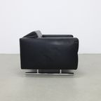 Lounge Chair In Leather And Chrome By Molinari, 1990S thumbnail 4