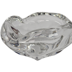 Kristalunie Maastricht - Max Verboeket - Transparant Dubbelwandige Vaas - 1960´s thumbnail 10