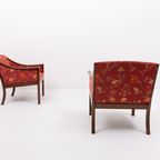 Pair Of Elegant Armchairs By Ole Wanscher For P. Jeppensen, 1960’S Denmark thumbnail 5