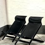 Two Foldable Lounge Chairs By Tord Björklund For Ikea, 1991 thumbnail 4