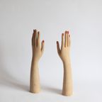 Painted Wooden Mannequin Hands, 1920-1930S. thumbnail 8