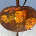 Antieke Rozentakken Plantentafel Met Bloemen Beschilderde Plateaus thumbnail 18