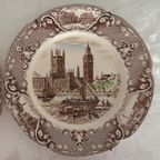 2x Vintage Old Britain Castles Bruin Veelkleurig Door Johnson Brothers thumbnail 8