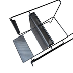 Minimalist Steel Perforated Chairs / Netherlands 1970s thumbnail 6