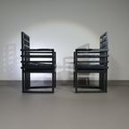 4 X Armloffel Chair Josef Hofmann For Wittmann thumbnail 5