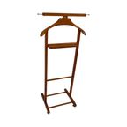 Vintage Italian Made - Dressboy / Valet Stand - Mounted On Four Wheels And Easily Disassembled thumbnail 3