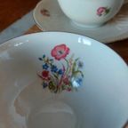 7 Delig Jaren 40 Servies Van <<<brand>>>, Heel Dun Porselein thumbnail 10