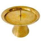 Vintage Mid-century Strakke Messing Kaarsenhouder Gouden Kandelaar 1950’s thumbnail 6