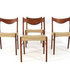 Set 4 Glyngore Arne Wahl Iversen Gs61 Stoelen Vintage Deens 'Naerem' thumbnail 15