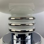 Mid-Century White Glass And Chrome Table Lamp By Leclaire & Schäfer 1970 - Tnc1 thumbnail 8