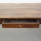 Zeer Mooie En Karaktervolle Engelse Antieke Pinewood Country Eettafel Met Een Uniek Mooi Patina thumbnail 7