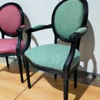Set Van 2 Stijlvolle Louis-stijl Stoelen thumbnail 5