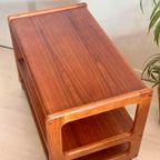 Vintage Deense Teak Bijzettafel Trolley Jaren 60 thumbnail 10