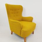 Artifort Theo Ruth Fauteuil Heren Model Geel |Gele Ploegstof thumbnail 4