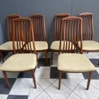 Set Of 4 Teak Kai Kristiansen Chairs For Schou Andersen, Denmark 1960S thumbnail 9