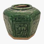 Chinees Groen Geglazuurde Gember Shekwan / Shiwa Pot thumbnail 4