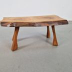 Vintage Brutalist Kruk Boomstam Side Table Mid Century 1960 thumbnail 3