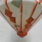 Art Deco Hanglamp Met Gehoekte Glazen Kap thumbnail 12