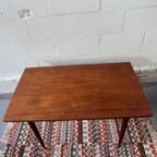 Vintage Eettafel Tafel Teakfineer Uitschuifbaar (W) thumbnail 6