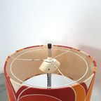 Jaren 70 Vloerlamp Met Gekleurde Kap En Fineer Voet thumbnail 4