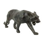 Mid Century Lederen Panter Beeld Liberty Of London 43cm thumbnail 9
