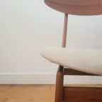 Vintage Deense Eetkamerstoel In Teak 1960 thumbnail 10
