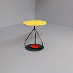 Vintage Tafeltje Metaal/Hout Frans Design Sidetable '50 thumbnail 2