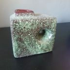 Fat Lava Chimney Vaasje - Groen Bruisglazuur - Afina Rijnsburg thumbnail 4