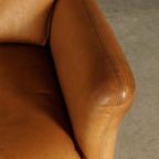 Vintage Leren Fauteuil Met Hocker – Hans Kaufeld – Jaren 70 thumbnail 8