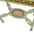 Antieke Vergulde Bijzettafel Console Groen Marmer Louis Xvi thumbnail 3