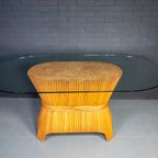 Mcguire Sheaf Of Wheat Bamboo Dining Table, Usa 1980S thumbnail 3