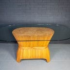 Mcguire Sheaf Of Wheat Bamboo Dining Table, Usa 1980S thumbnail 3