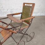 Antieke Houten Kinderwagen thumbnail 5