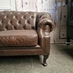 Acme Classic Chesterfield Bank – Vintage Bruin, Leer thumbnail 6