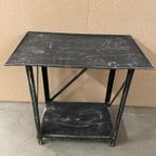 Vintage Brocante Metalen Sidetable / Tuintafel thumbnail 6