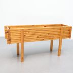 Scandinavische Vintage Plantenbak Grenen Hout thumbnail 4