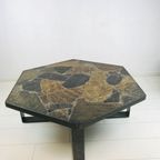 Unieke Brutalist Tafel. Kingma Stijl. Zware Stenen Salontafel. Zeldzaam Mooie Tafel. thumbnail 7