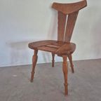 Belgische Vintage Brutalist Stoel Design thumbnail 5