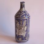 Abstract Horse Riders Ceramic Bottle By Fratelli Fanciullacci, Italy, 1950S thumbnail 12