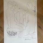 Pablo Picasso (1881-1973) Trous Femmes Nues Et Une Coupe D’anemones, Printed In Italy thumbnail 13