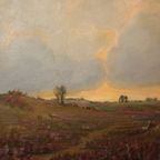 Alois Van Regemorter 1895-1961 Groot Heide Landschap. thumbnail 6