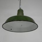 Industriele Hanglamp Met Geemailleerde Stalen Kap thumbnail 11