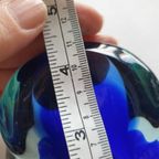 Vintage Murano Glas Asbak Prachtige Blauw Tinten thumbnail 14