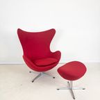 Vintage Egg Chair Met Voetenbank (Set) thumbnail 8