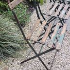 7 Vintage Antieken Franse Bistro Tuinstoelen Tuinstoel thumbnail 9