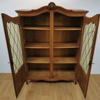 Vintage Queen Ann Kast, Vitrinekast, Buffetkast Boekenkast 7 thumbnail 12